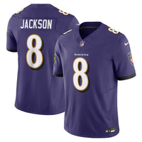 Baltimore Ravens Lamar Jackson Nike Purple Vapor F.U.S.E. Limited Jersey