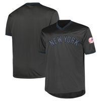 New York Yankees Profile Charcoal Big & Tall Pop Fashion Jersey