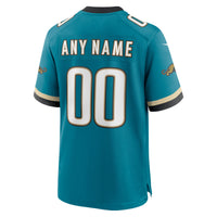 Jacksonville Jaguars Nike Teal Prowler Throwback Custom Game Jersey