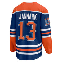 Edmonton Oilers Mattias Janmark Fanatics Royal Home Breakaway Jersey