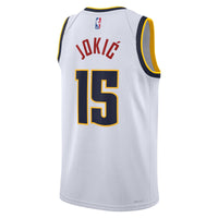 Denver Nuggets Nike Association Edition Swingman Jersey - White - Nikola Joki?