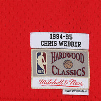Washington Bullets Chris Webber 1994 Hardwood Classics Road Swingman Jersey By Mitchell & Ness - Scarlett -