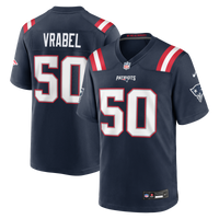New England Patriots Mike Vrabel Nike Navy Game Retired Player Jersey