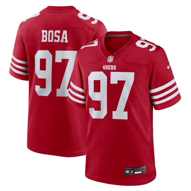 San Francisco 49ers Nick Bosa Nike Scarlet Player Game Jersey