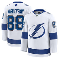 Tampa Bay Lightning Andrei Vasilevskiy Fanatics White Away Premium Jersey