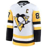 Pittsburgh Penguins Sidney Crosby Fanatics White Away Premium Jersey