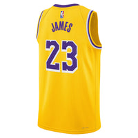 Los Angeles Lakers Nike Icon Edition Swingman Jersey - Gold - Lebron James
