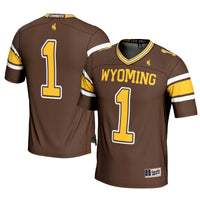 GameDay Greats #1 Brown Wyoming Cowboys Football Jersey