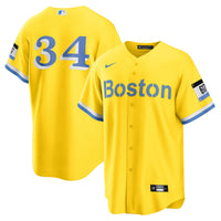 Boston Red Sox David Ortiz Nike Gold Retired Player City Connect Replica Jersey