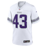Minnesota Vikings Andrew Van Ginkel Nike White Alternate Game Jersey