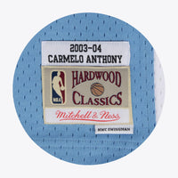 Denver Nuggets Carmelo Anthony 2003-04 Hardwood Classics Road Swingman Jersey By Mitchell & Ness - Blue -