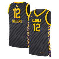 Nike Mikaylah Williams Anthracite LSU Tigers Replica Basketball Jersey