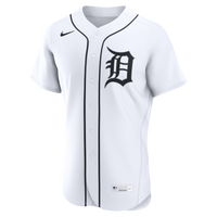 Detroit Tigers Nike White Home Authentic Custom Jersey