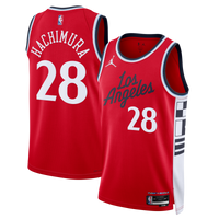 LA Clippers Jordan Brand Statement Edition Swingman Jersey - Red - Rui Hachimura -