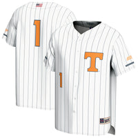 GameDay Greats #1 White Tennessee Volunteers Lightweight Baseball Fashion Jersey