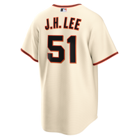 San Francisco Giants Jung Hoo Lee Nike Cream Home Replica Jersey