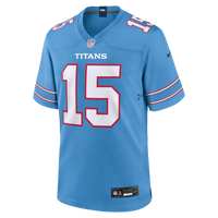 Tennessee Titans Keldric Faulk Nike Light Blue 2026 NFL Draft First Round Pick No.31 Game Jersey