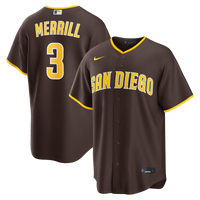 San Diego Padres Jackson Merrill Nike Brown Road Replica Jersey