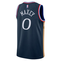 Philadelphia 76ers Nike 2025/26 City Edition Swingman Jersey - Navy - Tyrese Maxey