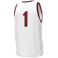Under Armour #1 White South Carolina Gamecocks Throwback Replica Basketball Jersey