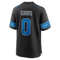 Detroit Lions Jahmyr Gibbs Nike Black 2nd Alternate Game Player Jersey